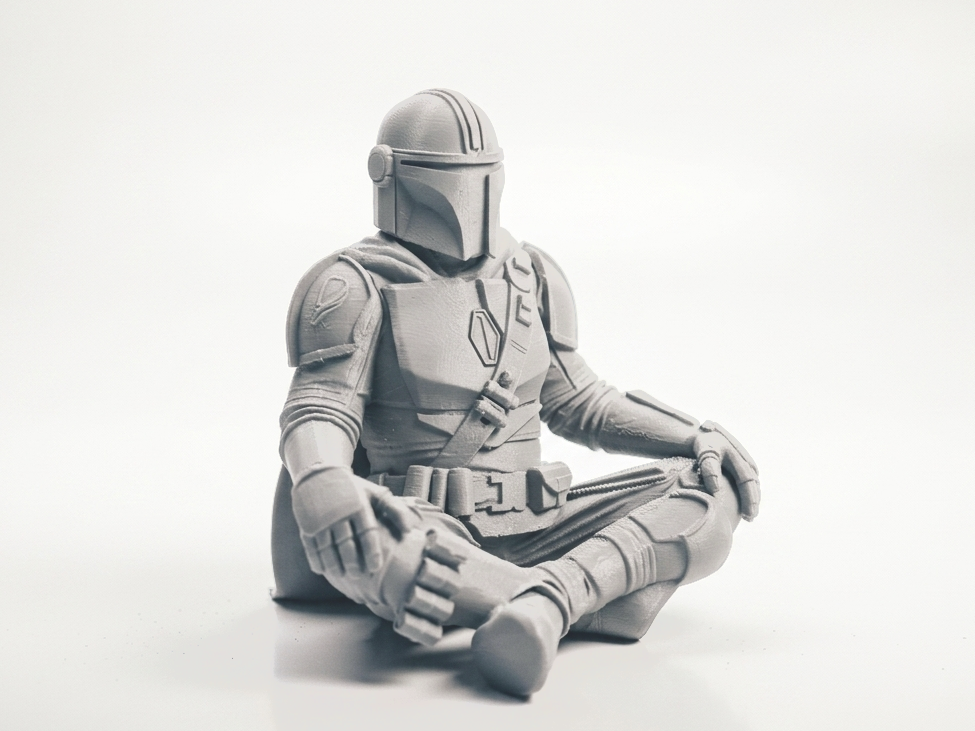 Meditating Mandalorian Figurine Star Wars 3D Printable