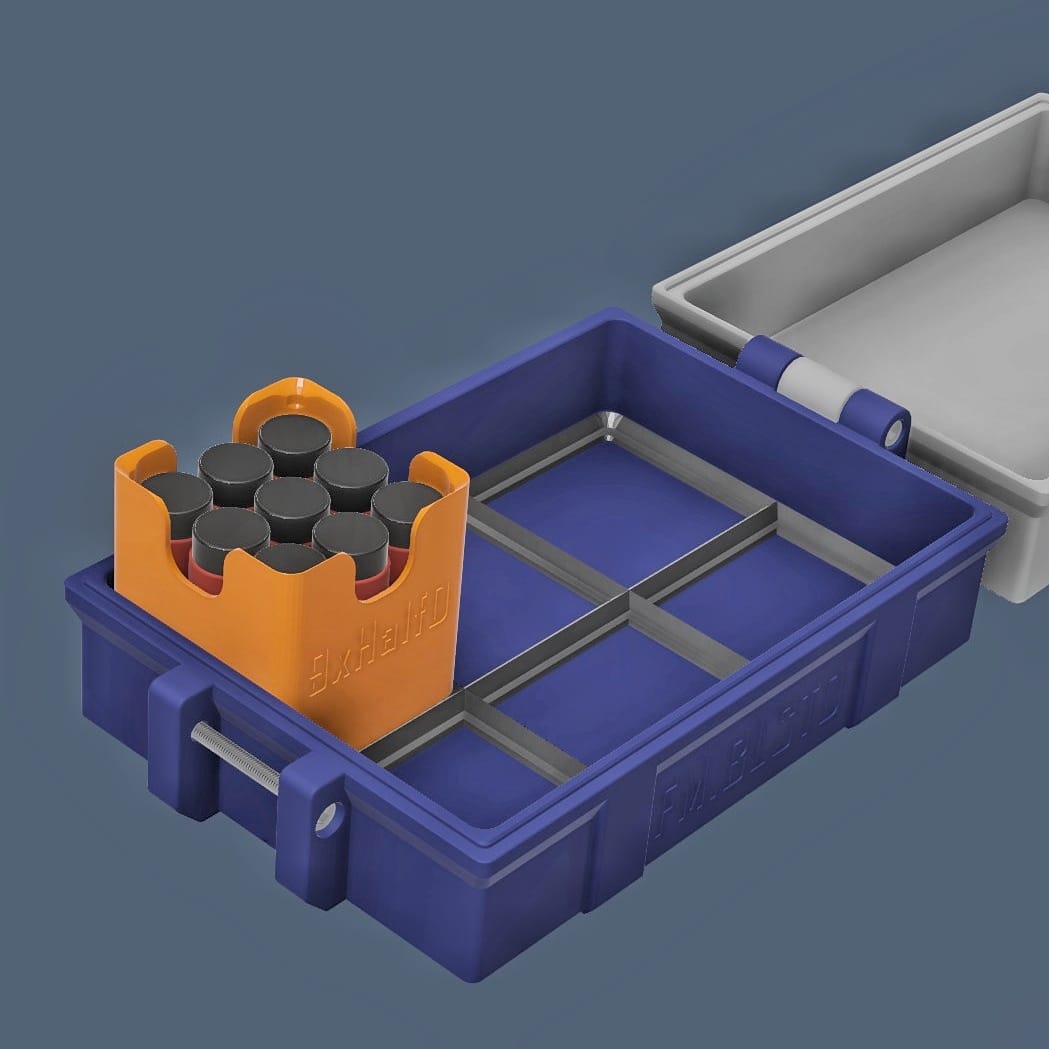 Rugged Box compatible with Gridfinity boxes