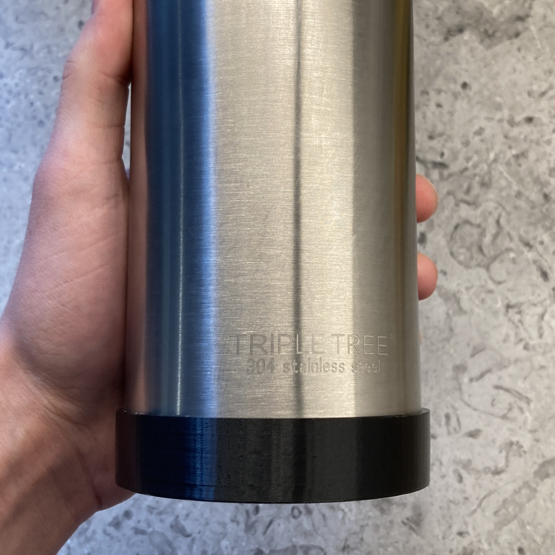 Stainless Steel 34 Ounce Water Bottle Bottom Cover