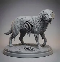 Zombie Dog Statue