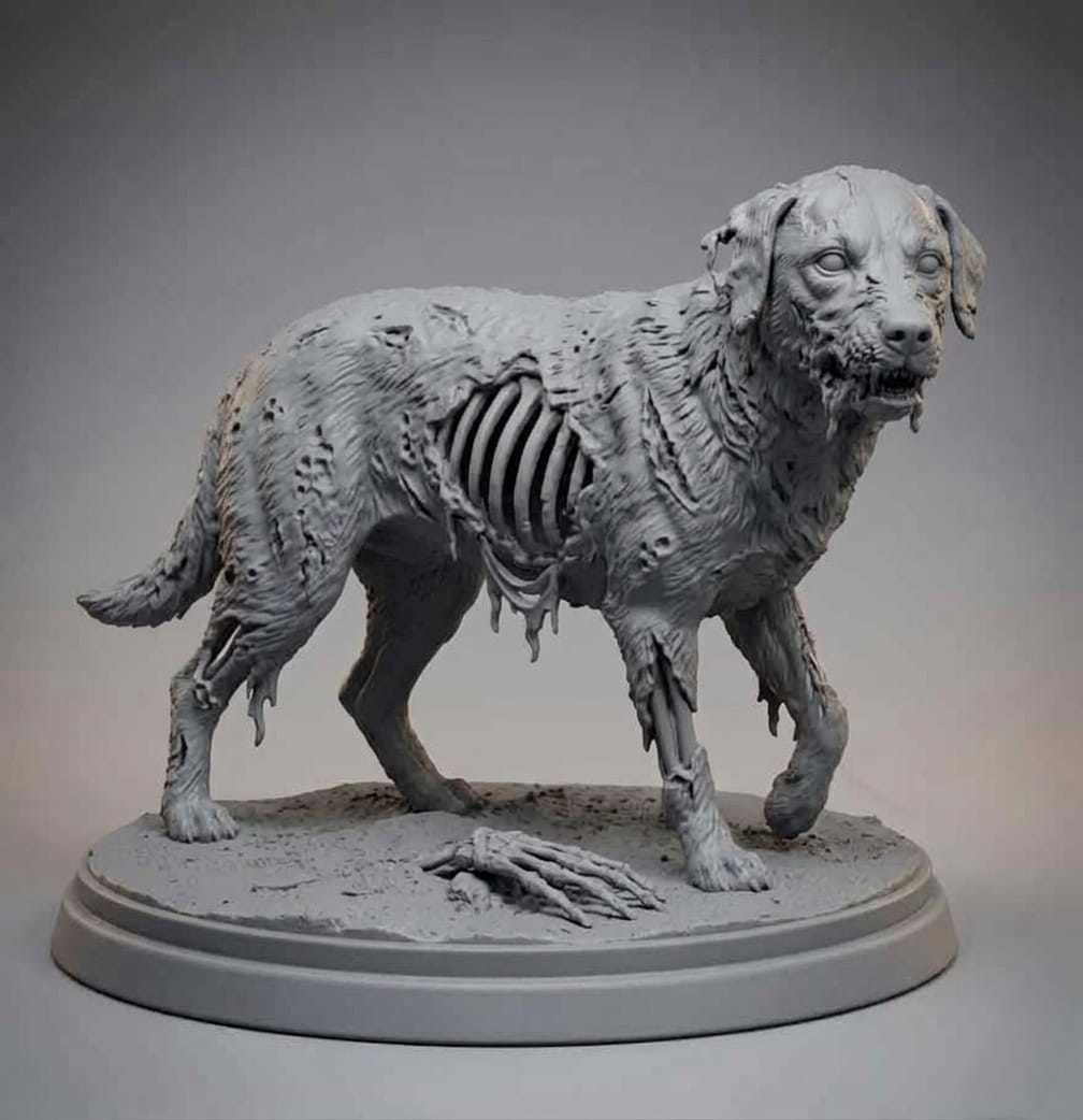 Zombie Dog Statue