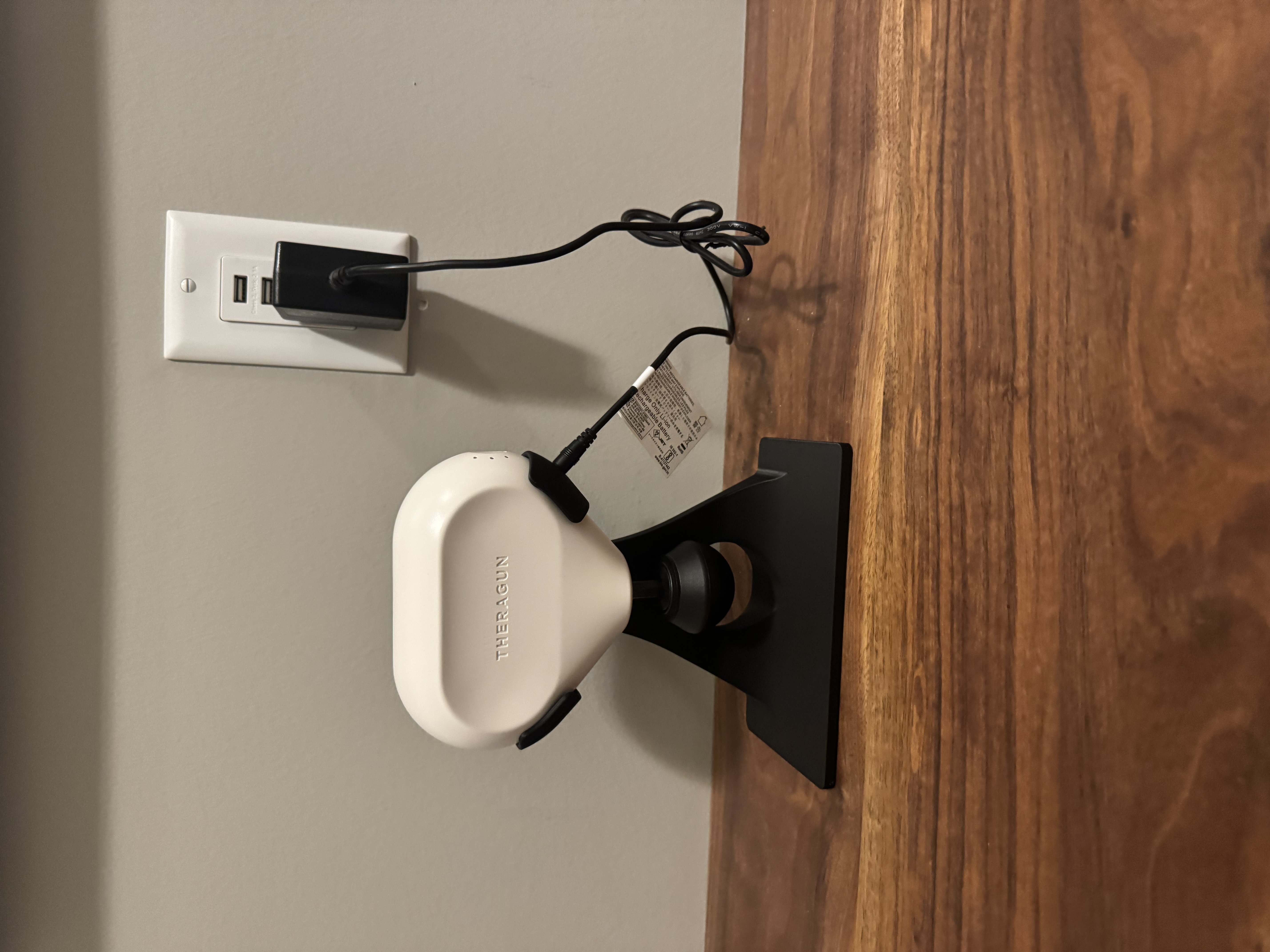 Therastand with charging hole