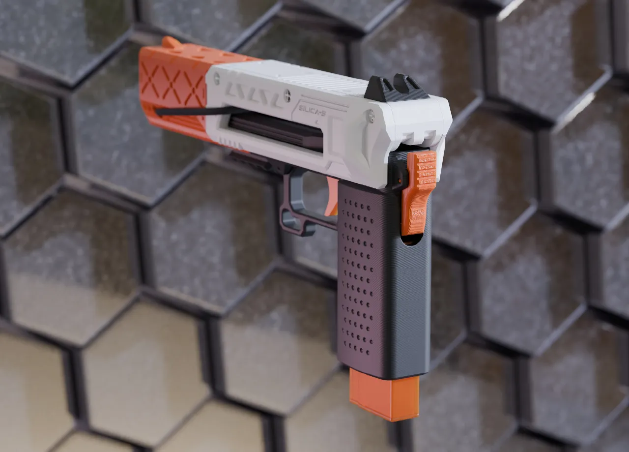SILICA-5_Mag Fed NERF String Blaster by AKO Division | Download