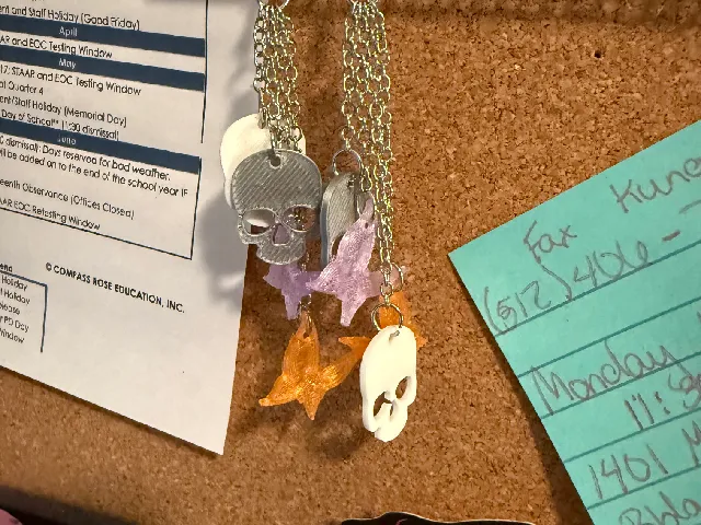 Butterflies and Skulls earrings