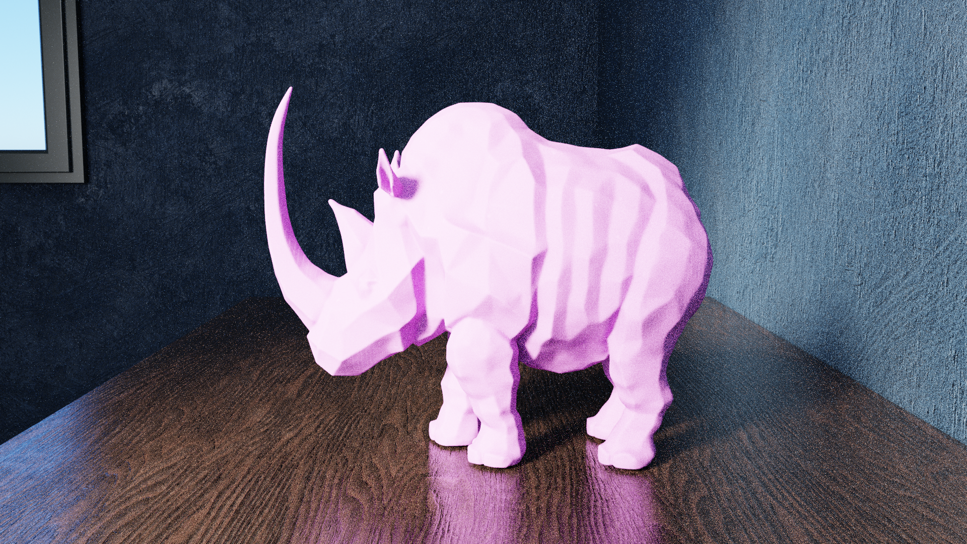 Miniatura 4 do modelo 3D Low Poly Rhino