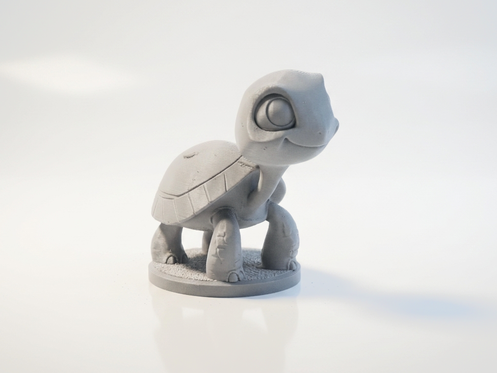 Chibi Tortoise Figurine Cute 3D Printable