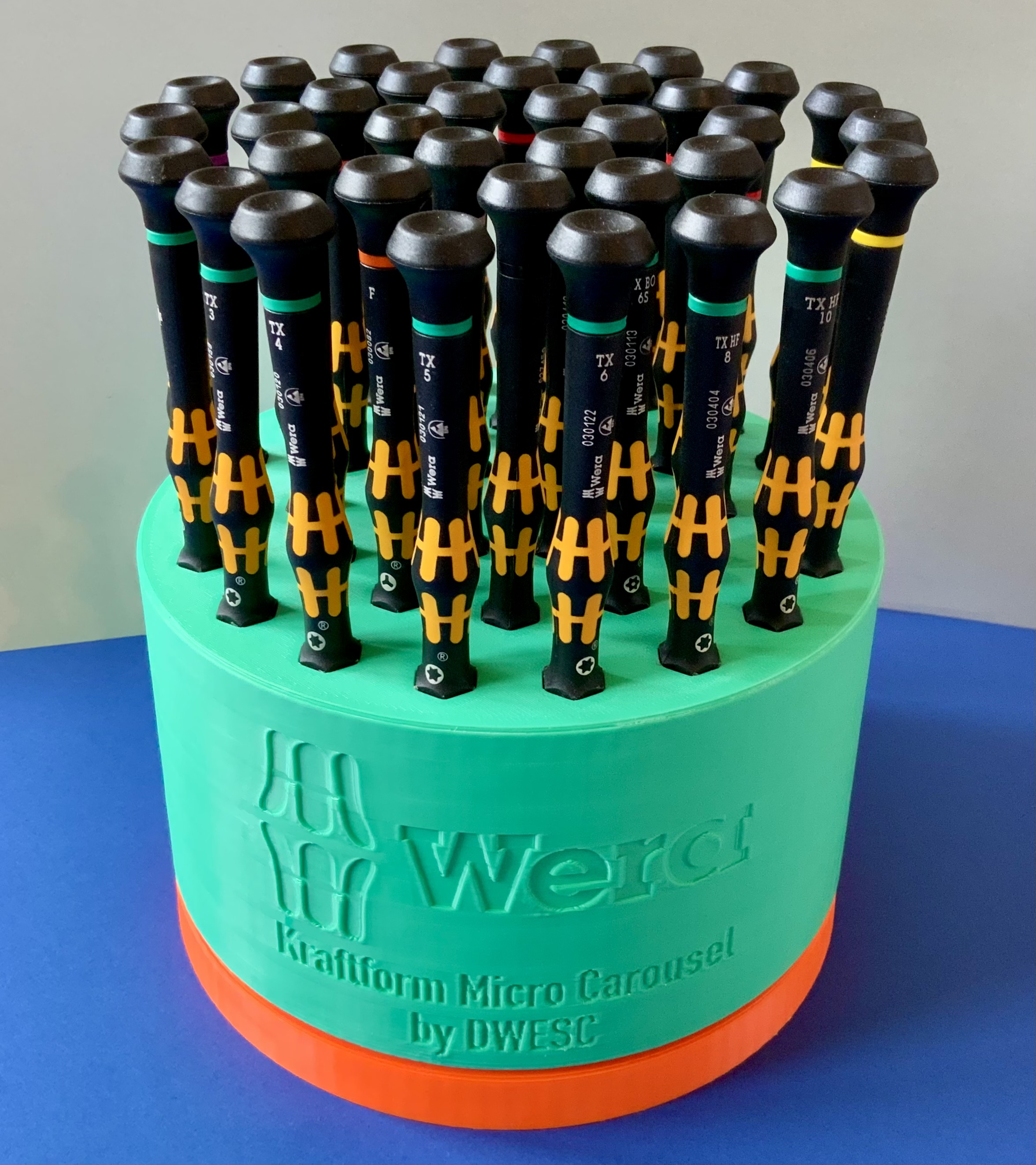 Carousel for micro screwdriver WERA