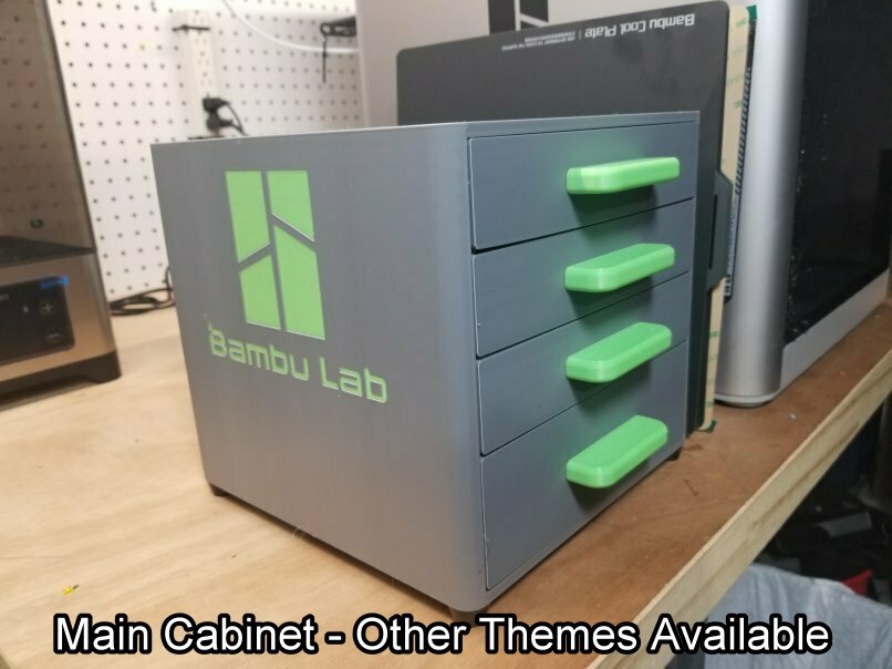 3D Printer Spare Parts Storage Cabinet Version 1 - Bambu Labs Theme