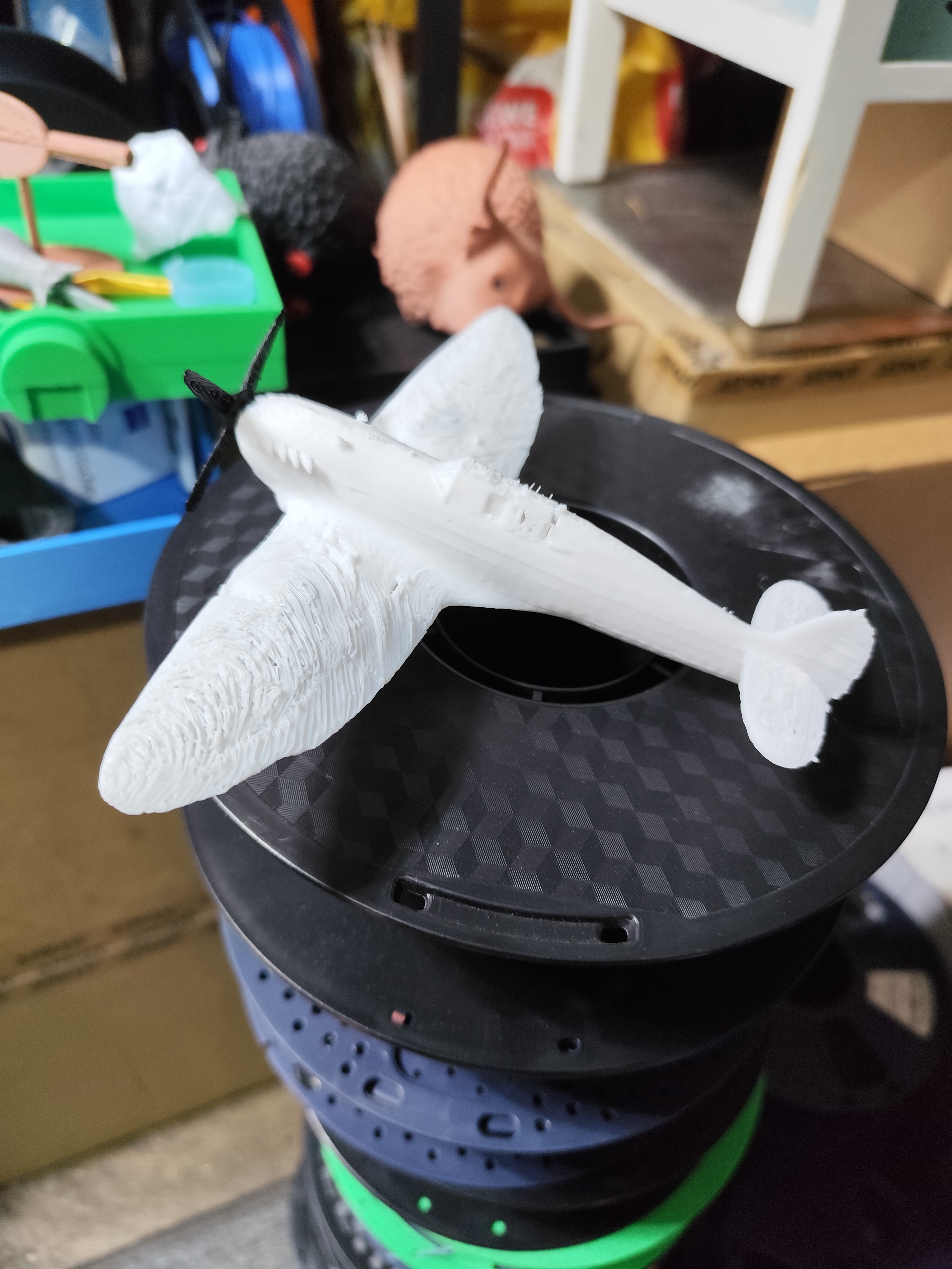 model of spitfire plane