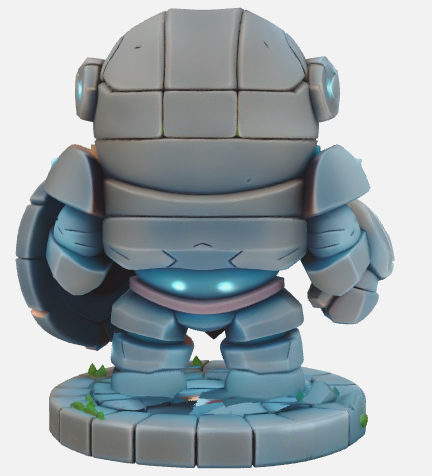 Mecha warrior statue — miniatura 3