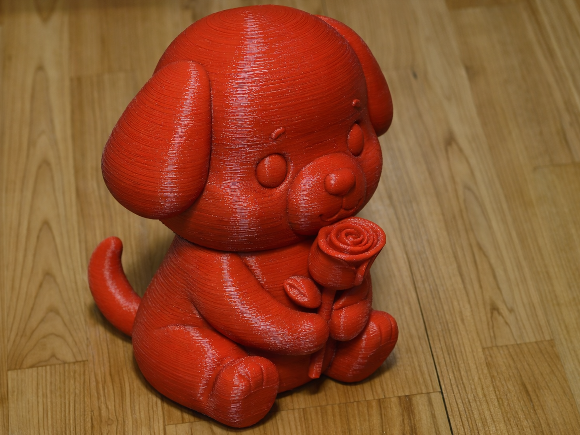 Valentine Dog Holding a Rose – Cute Gift