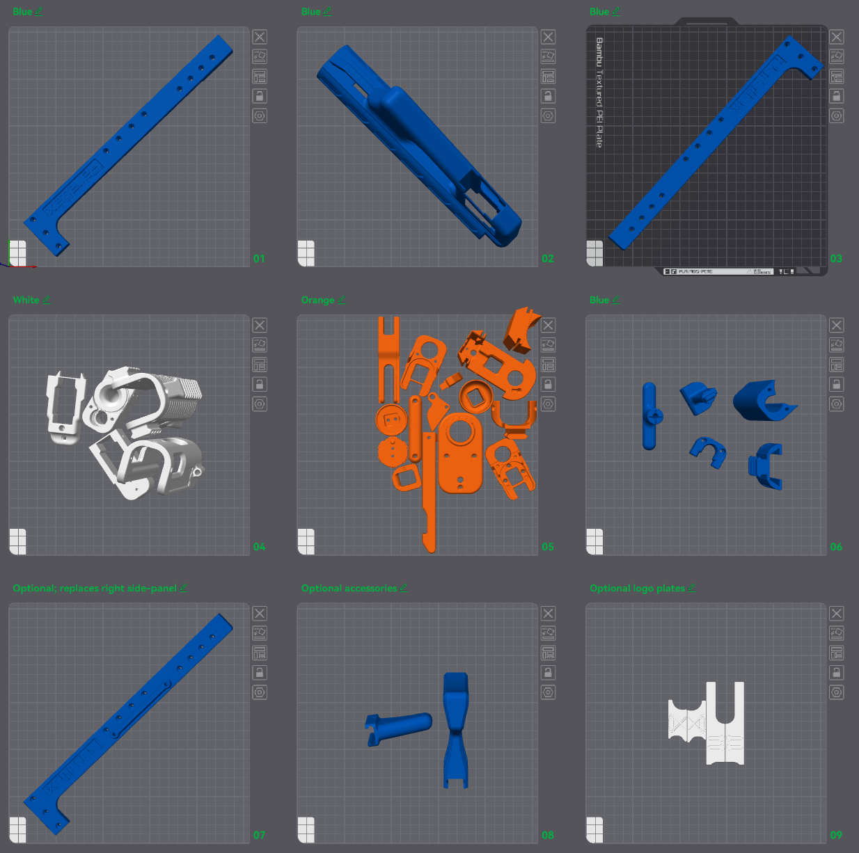 Sorted Parts for Bambu Studio