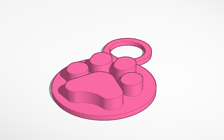 Keyring paw