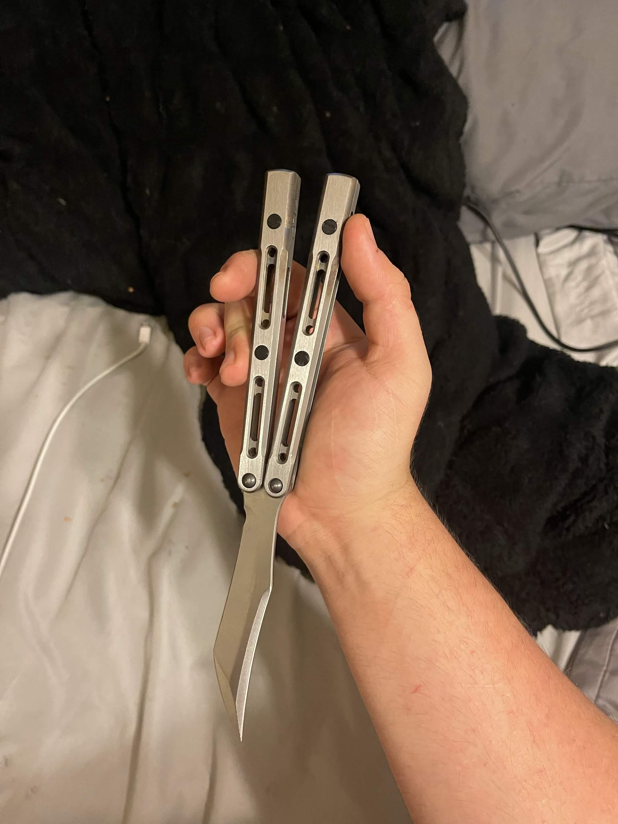 Zunmade Monarch Balisong Inlays 3D model