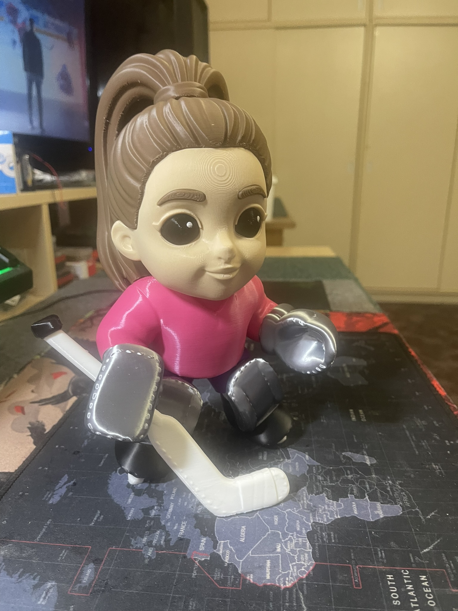 Ice Hockey Goalie "Denise": The Cute Puck Stopper – CARTOON EDITION (noAMS)