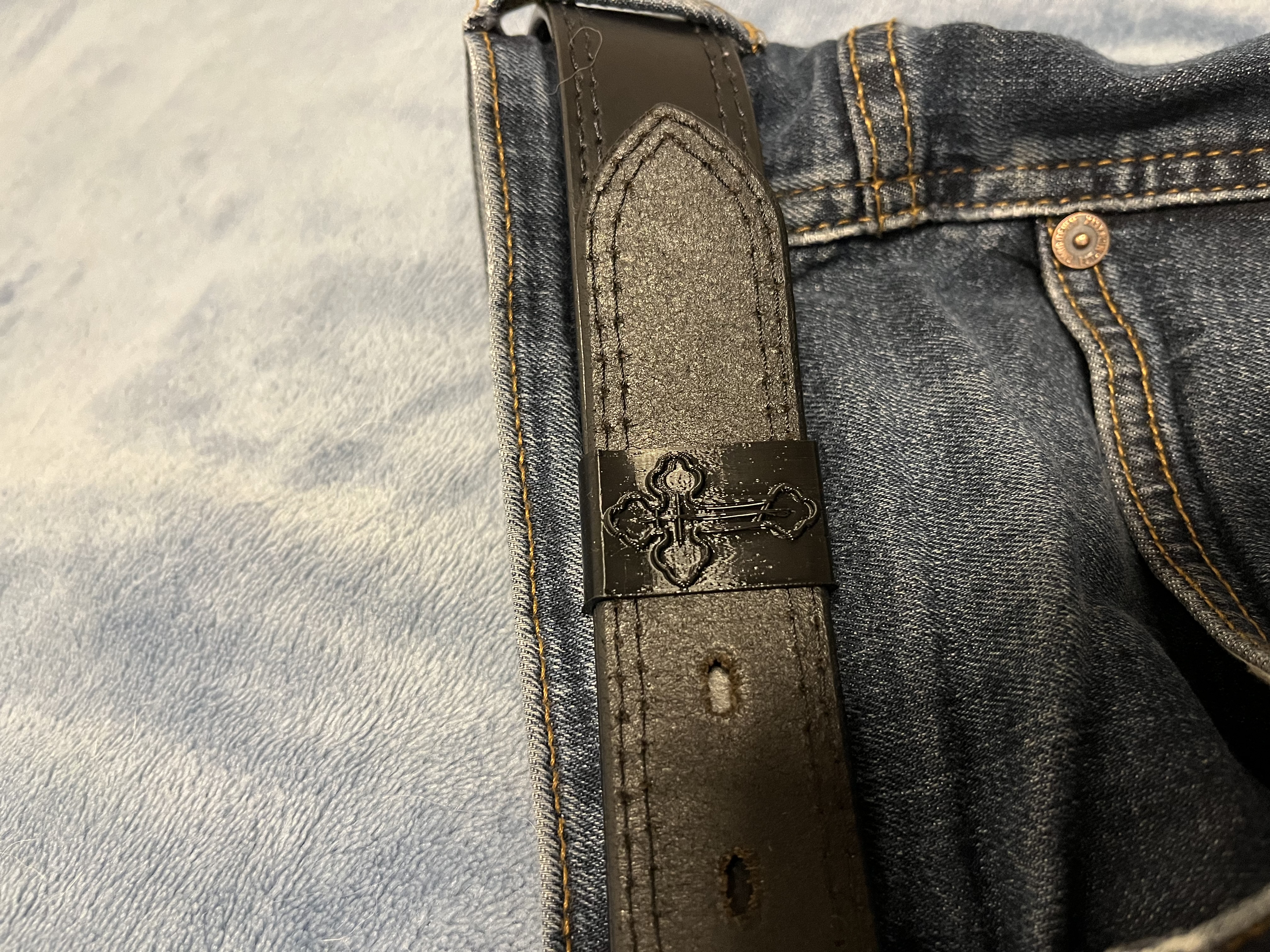 Belt Buckle Clip – With & Without Orthodox Cross (TPU or PLA) – 34 mm Height