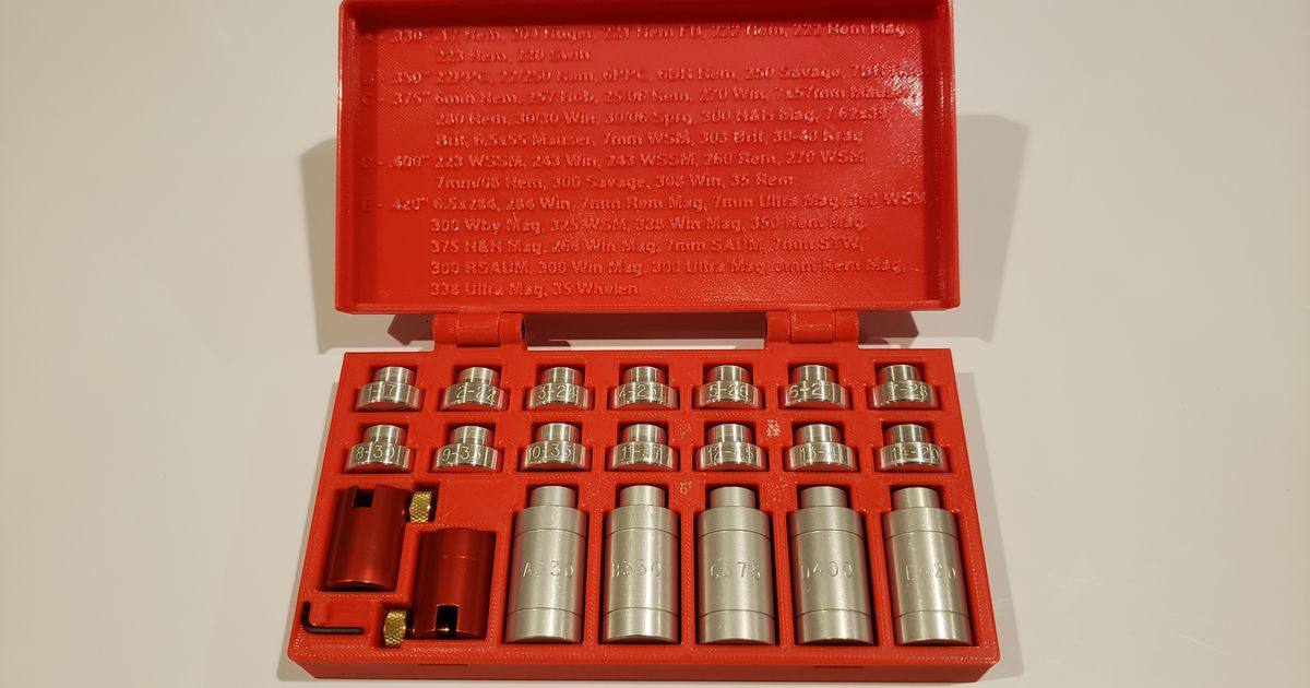 Hornady Comparator Box Full Set by P.Tech Download free STL model