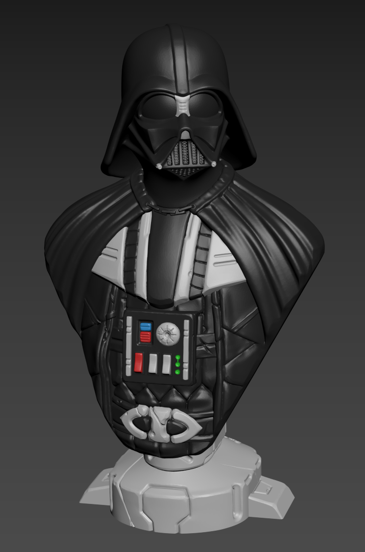 Darth Vador Bust (split for multiple colors)
