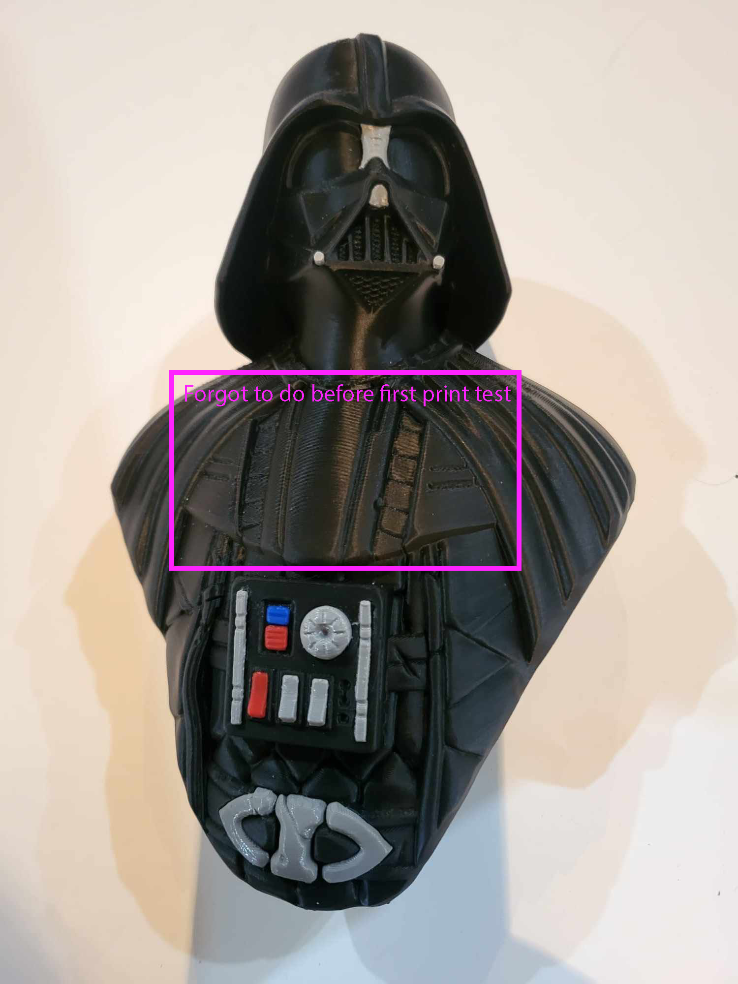 Miniatura 3 do modelo 3D Darth Vador Bust (split for multiple colors)