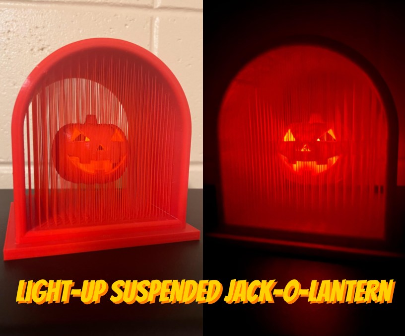 Suspended Jack-O-Lantern Light