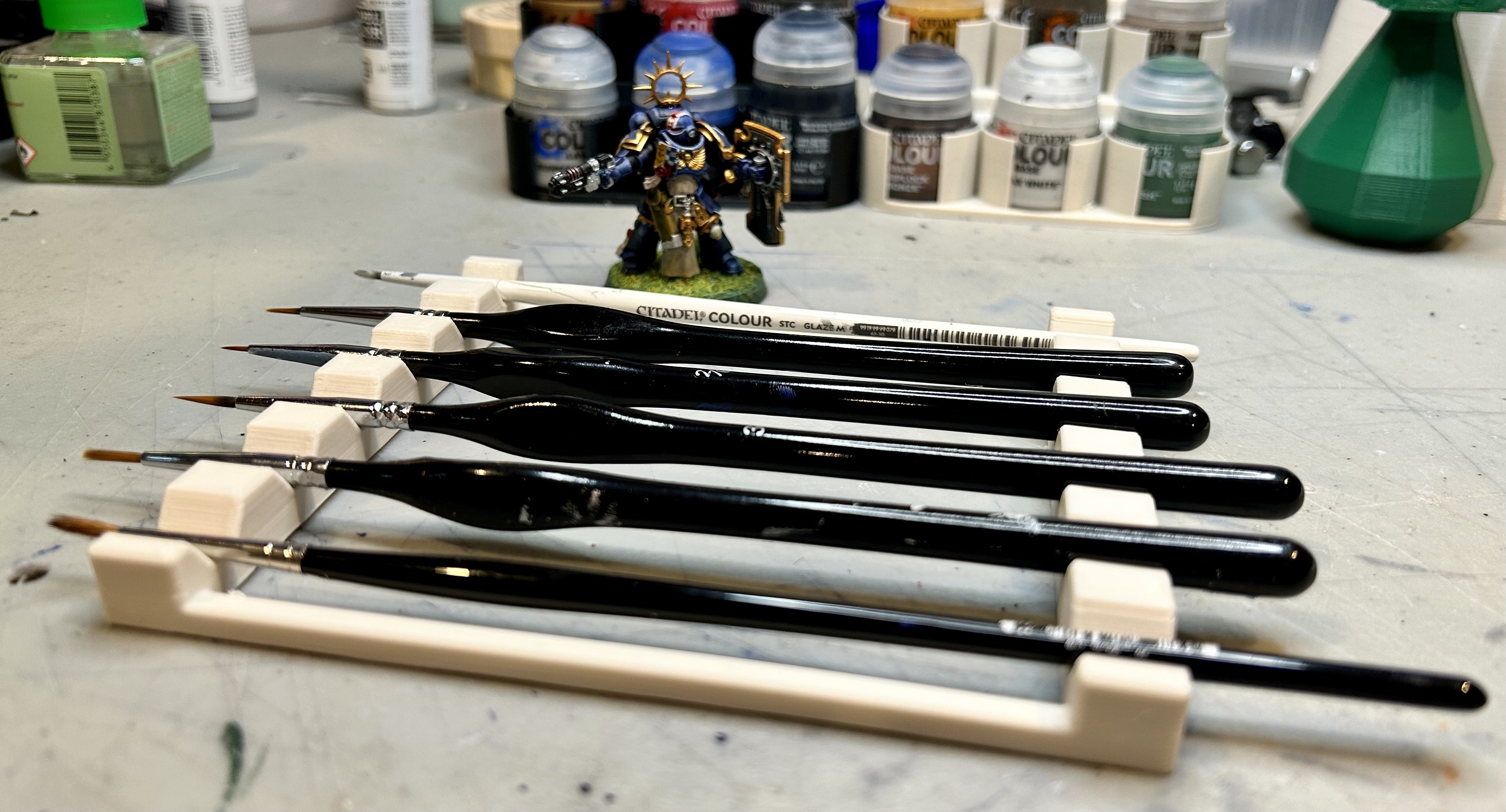 In use brush holder