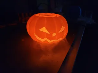 Smoking Halloween pumpkin