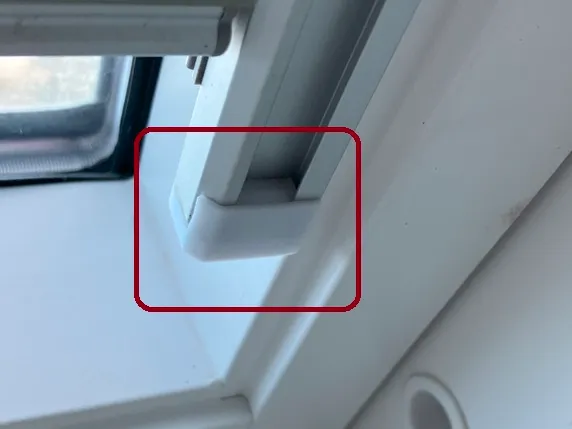 Velux GGL (and other) Blinds End Cap for aluminium profile