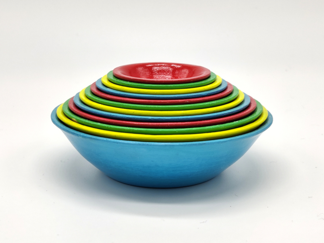 12 Tiny Nesting Bowls - Great for organizing and tabletop gaming (Everdell) and other stuff!