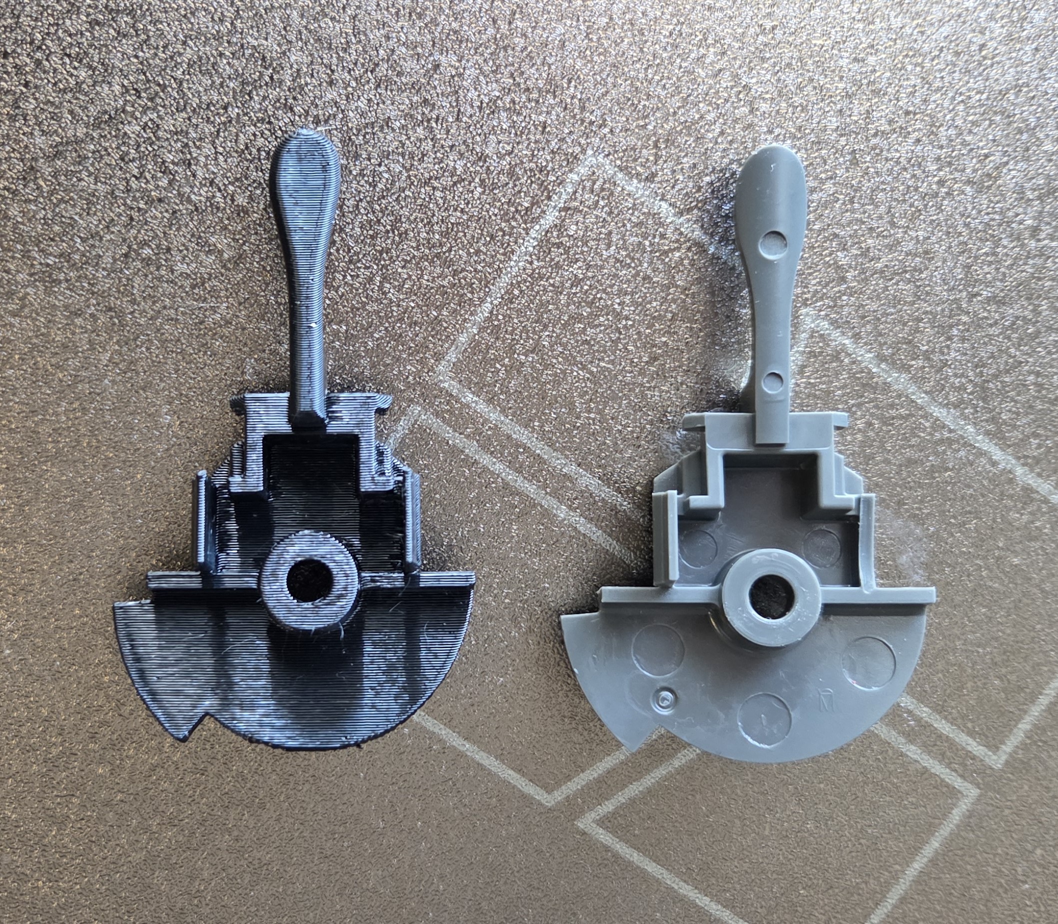 Delta P-type shower handle insert