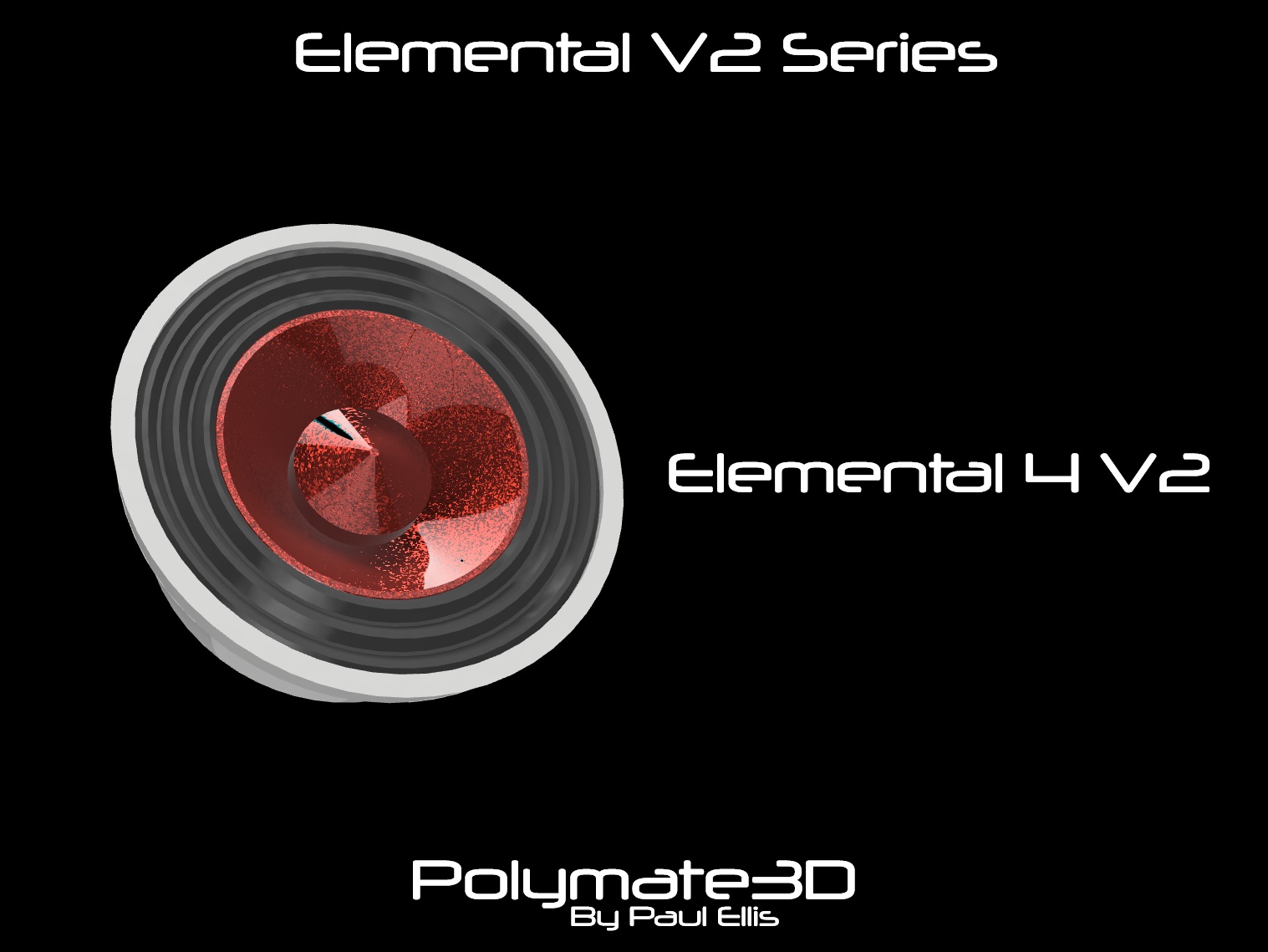 Elemental 4 V2.1 - 4cm 3D Printed Speaker Driver