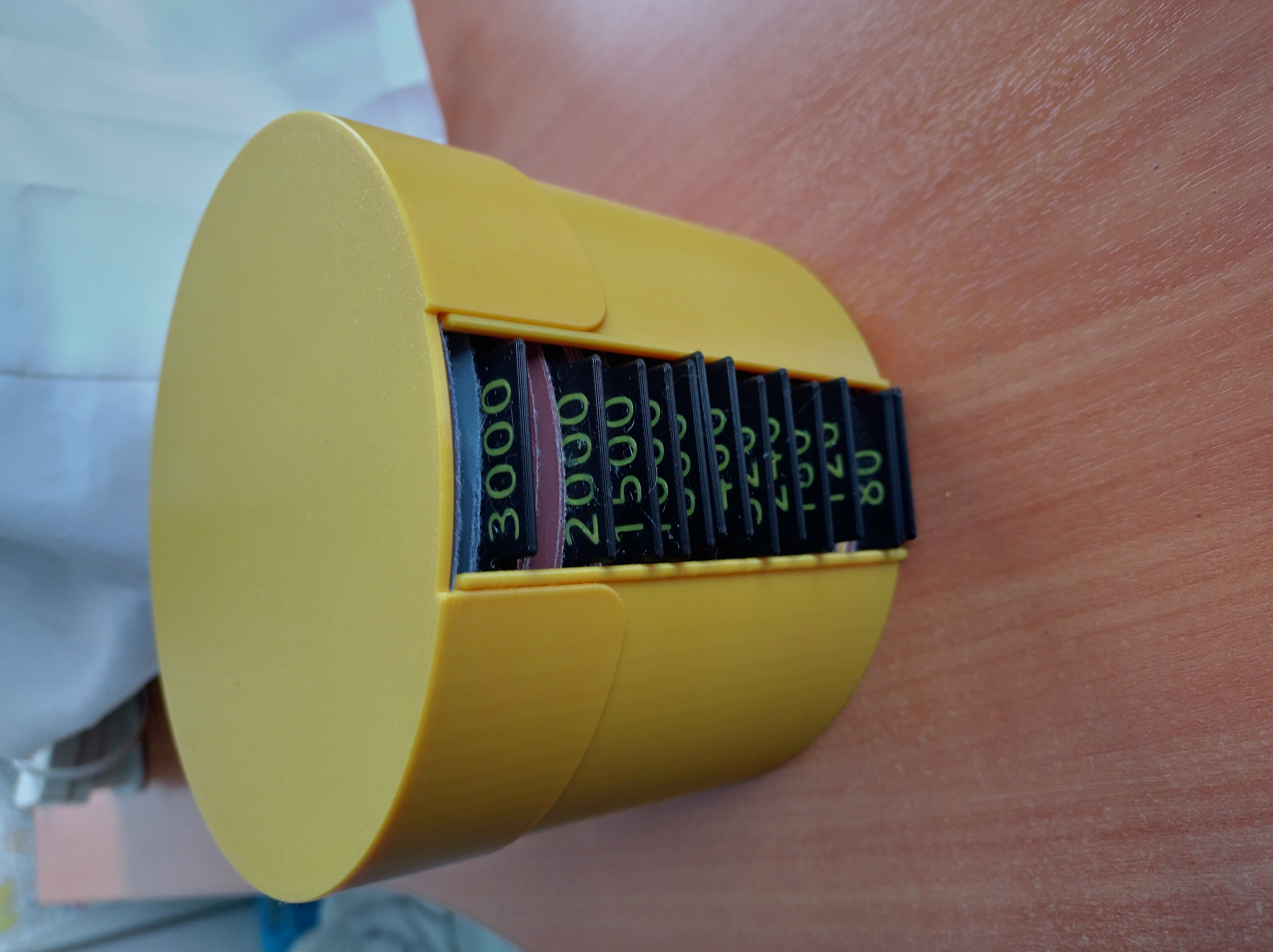 Sanding Disk Storage Box and Lid Rounded