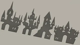 Halloween houses