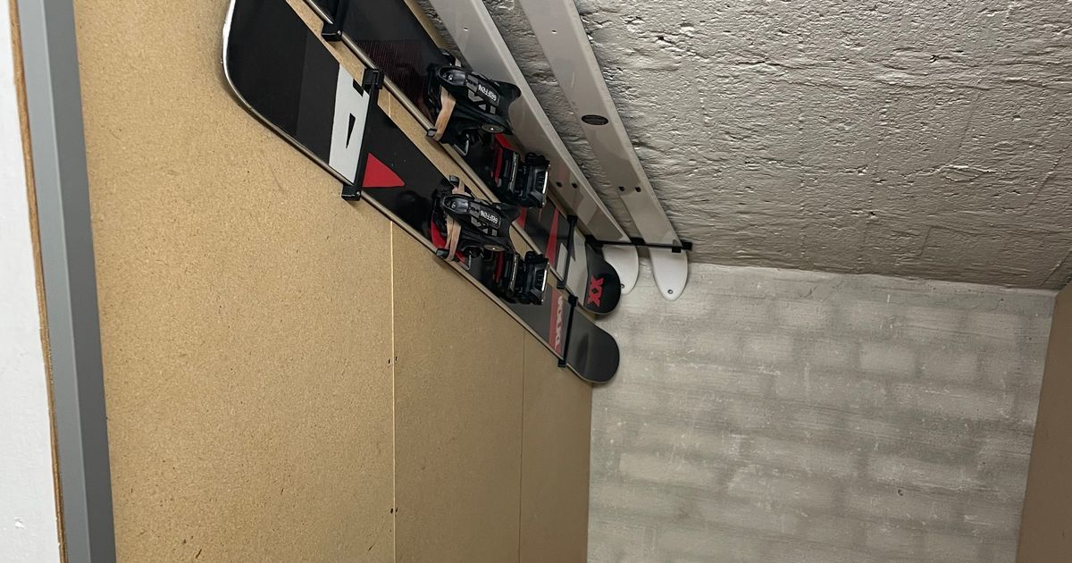 Ski wall mount by Erik Simensen Download free STL model