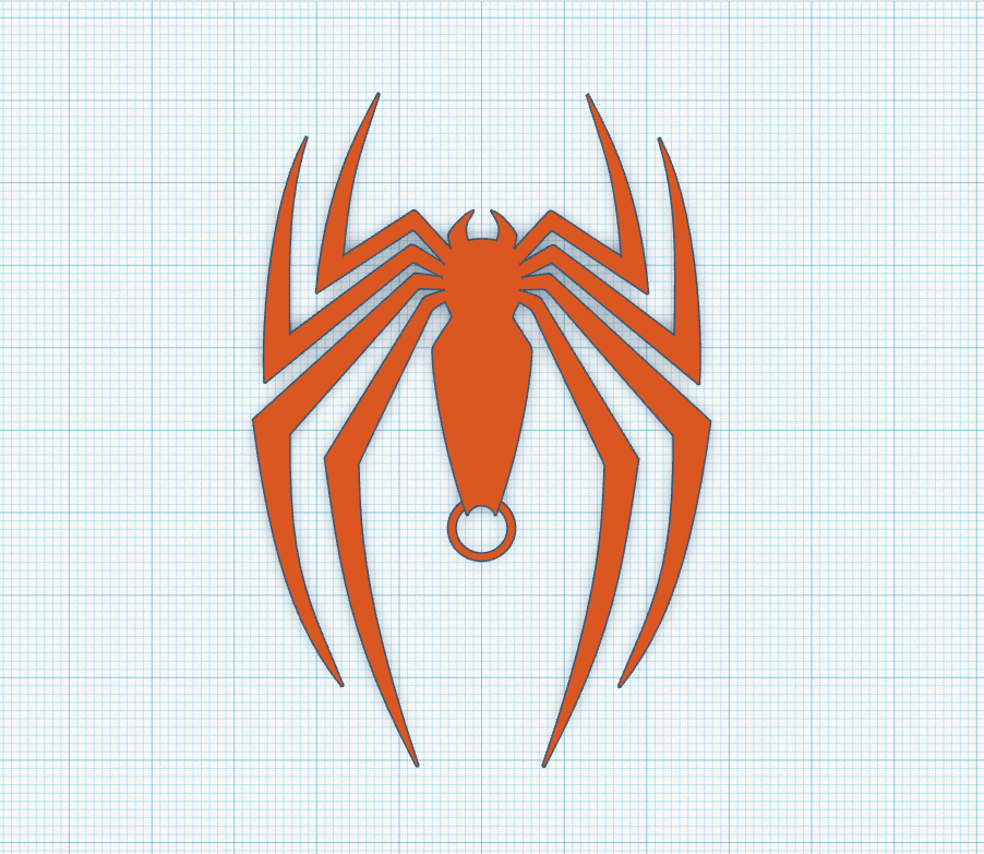 Spiderman Keychain Logo 5 Spiderman by dode513 Download free STL