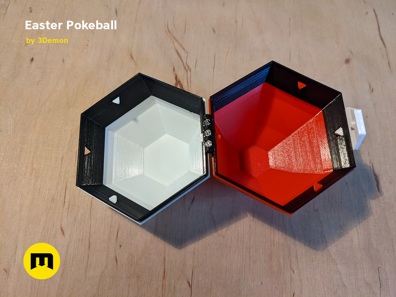 Miniatura 10 do modelo 3D Pokeball Easter Egg Box Decoration