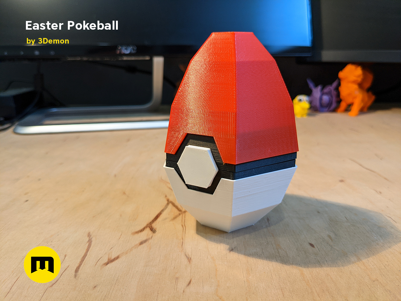 Miniatura 8 do modelo 3D Pokeball Easter Egg Box Decoration