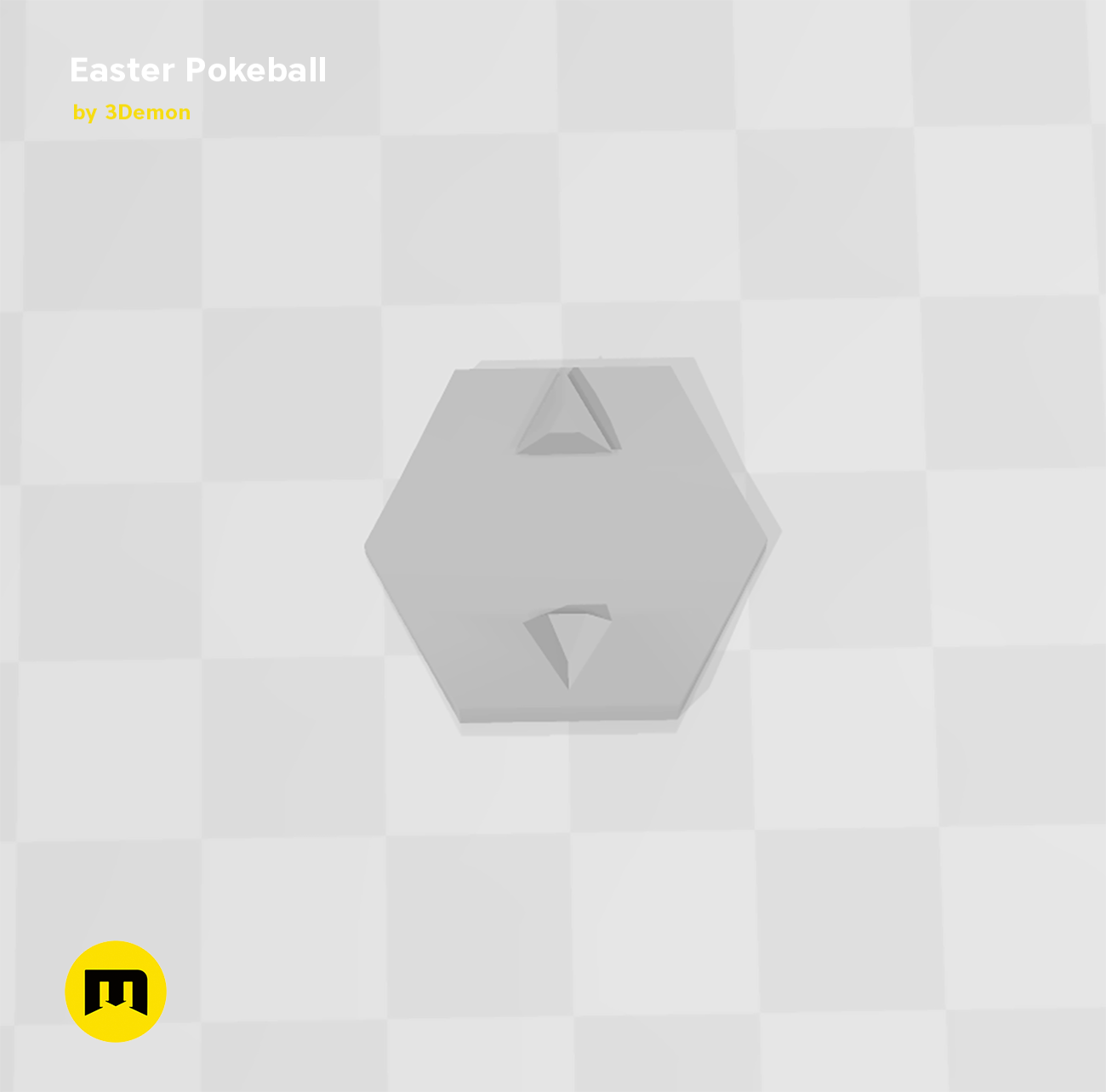 Miniatura 13 do modelo 3D Pokeball Easter Egg Box Decoration