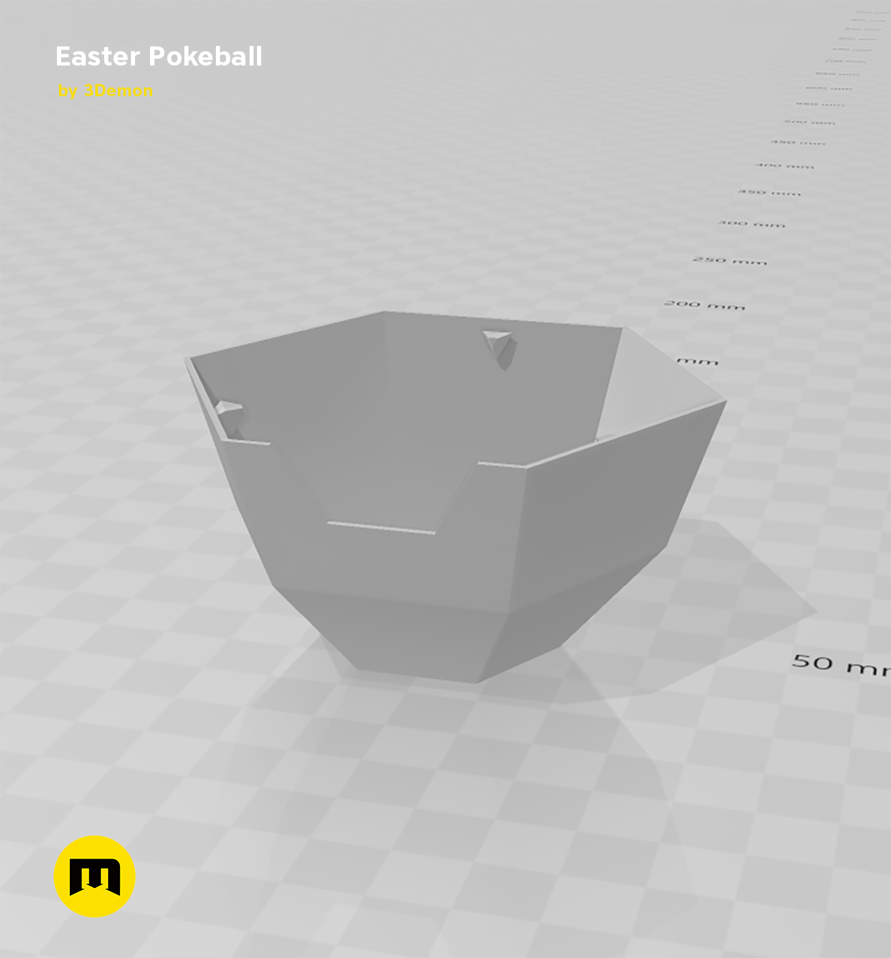 Miniatura 15 do modelo 3D Pokeball Easter Egg Box Decoration