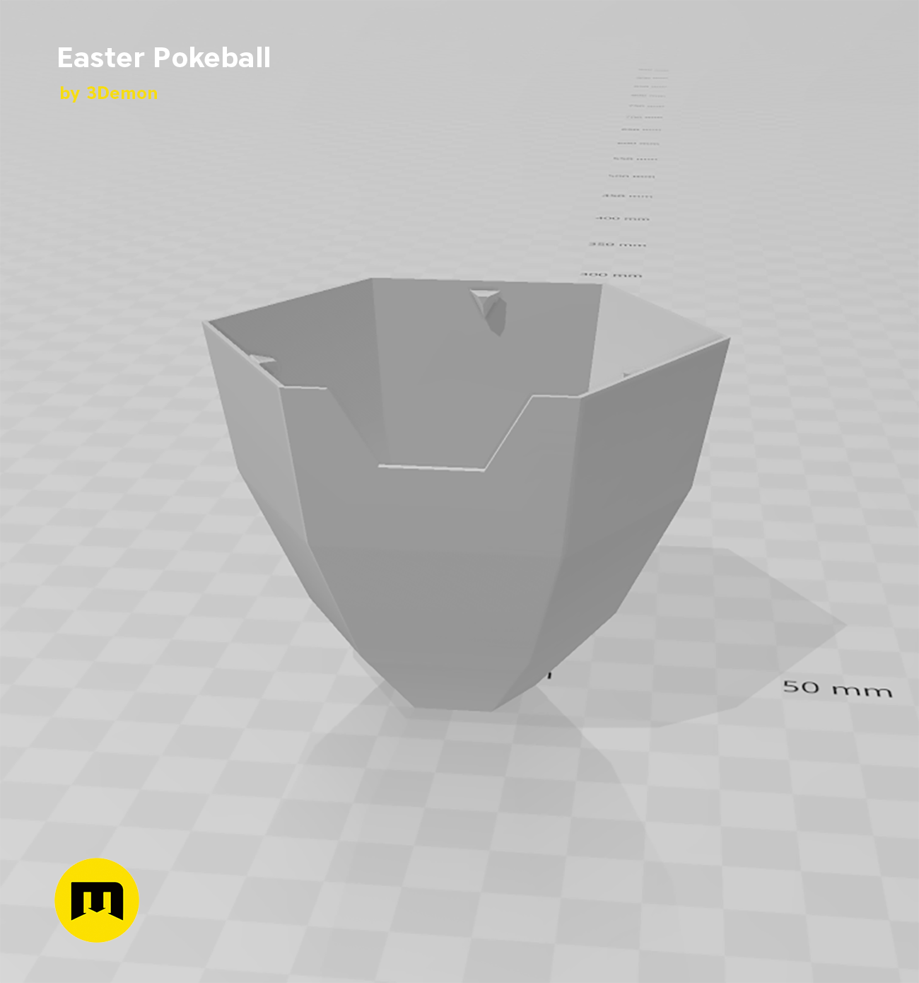 Miniatura 14 do modelo 3D Pokeball Easter Egg Box Decoration