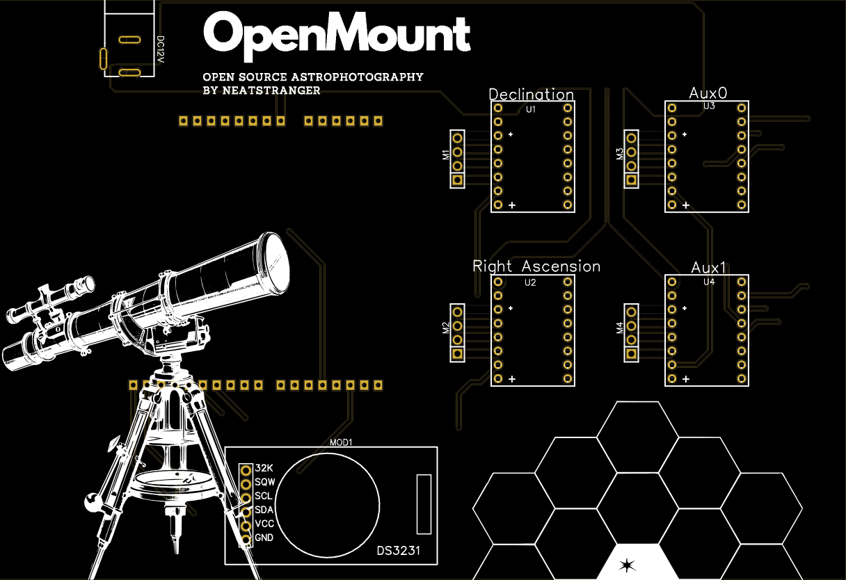 Miniatura 2 do modelo 3D Astrophotography Complete Set Up (Camera, Tracker, Code)
