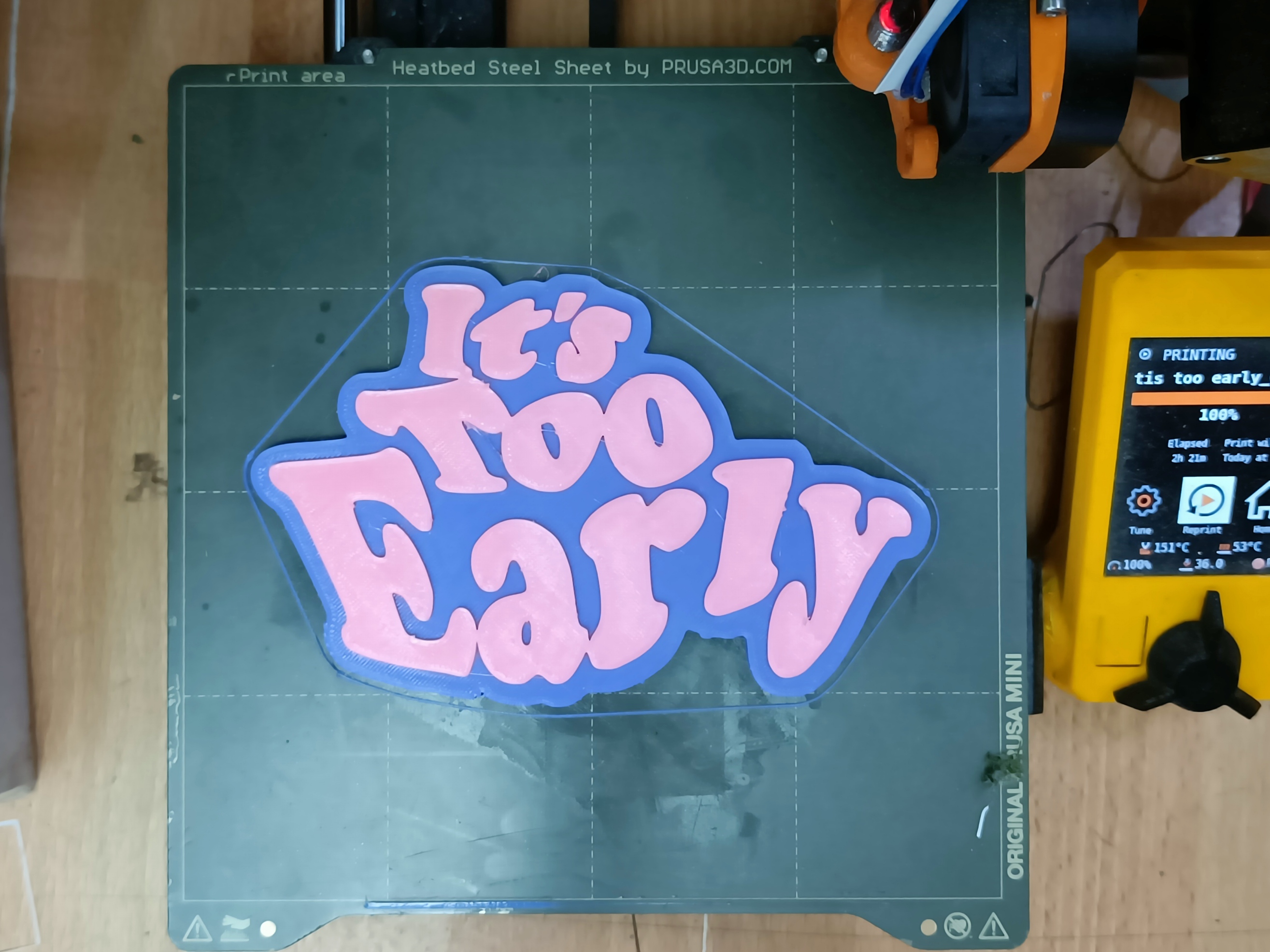 It's Too Early Logo by Dom Lamberti | Download free STL model ...