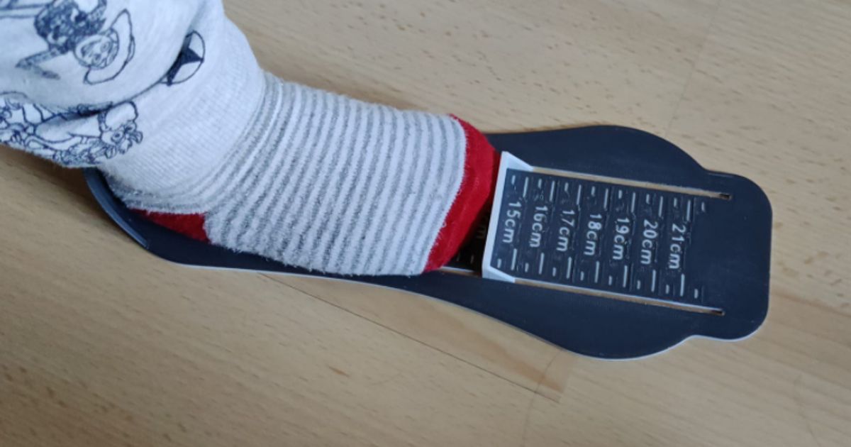 Kids foot measuring device by Martin Download free STL model