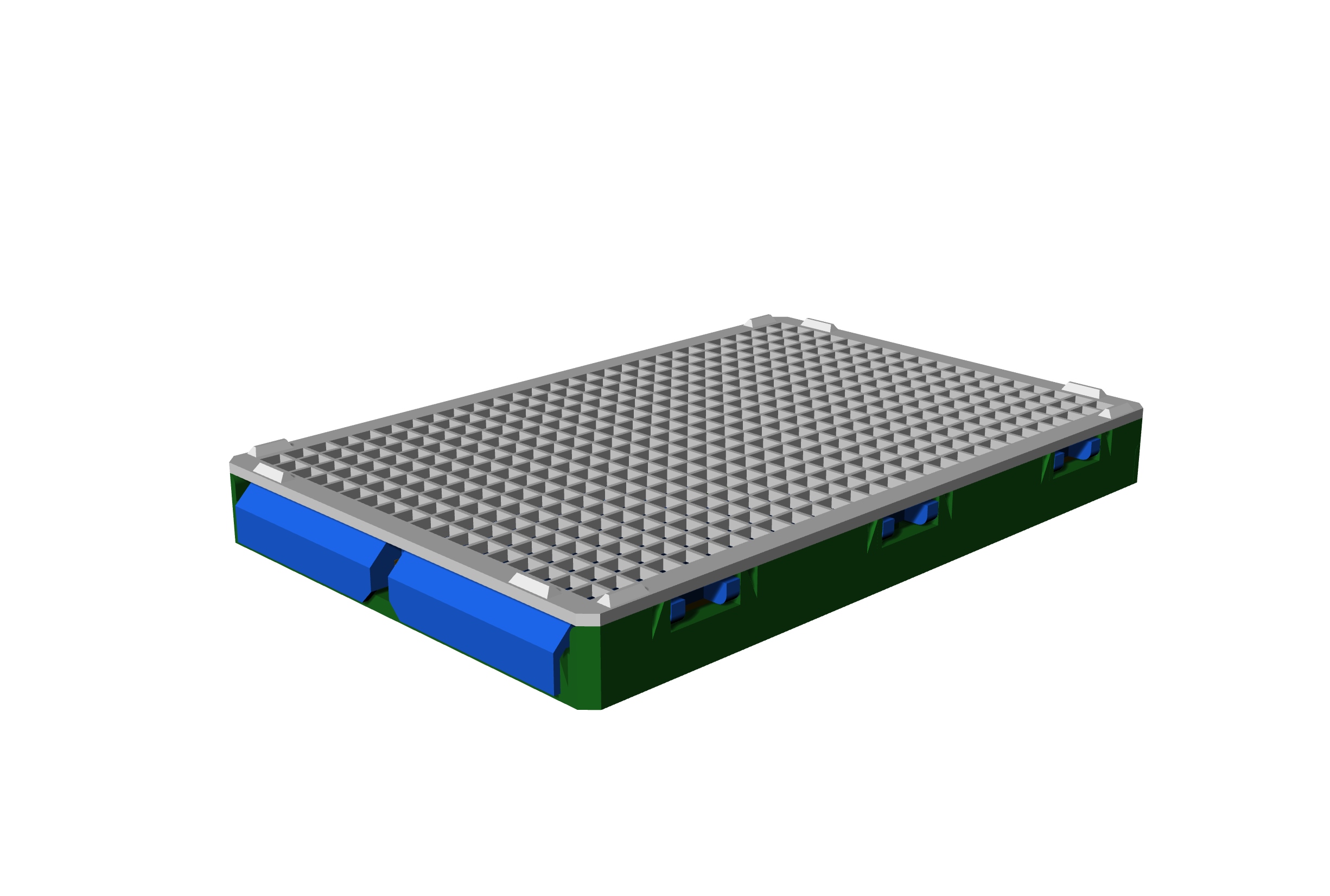 Miniatura 3 do modelo 3D Foldable and stackable Crate (old)