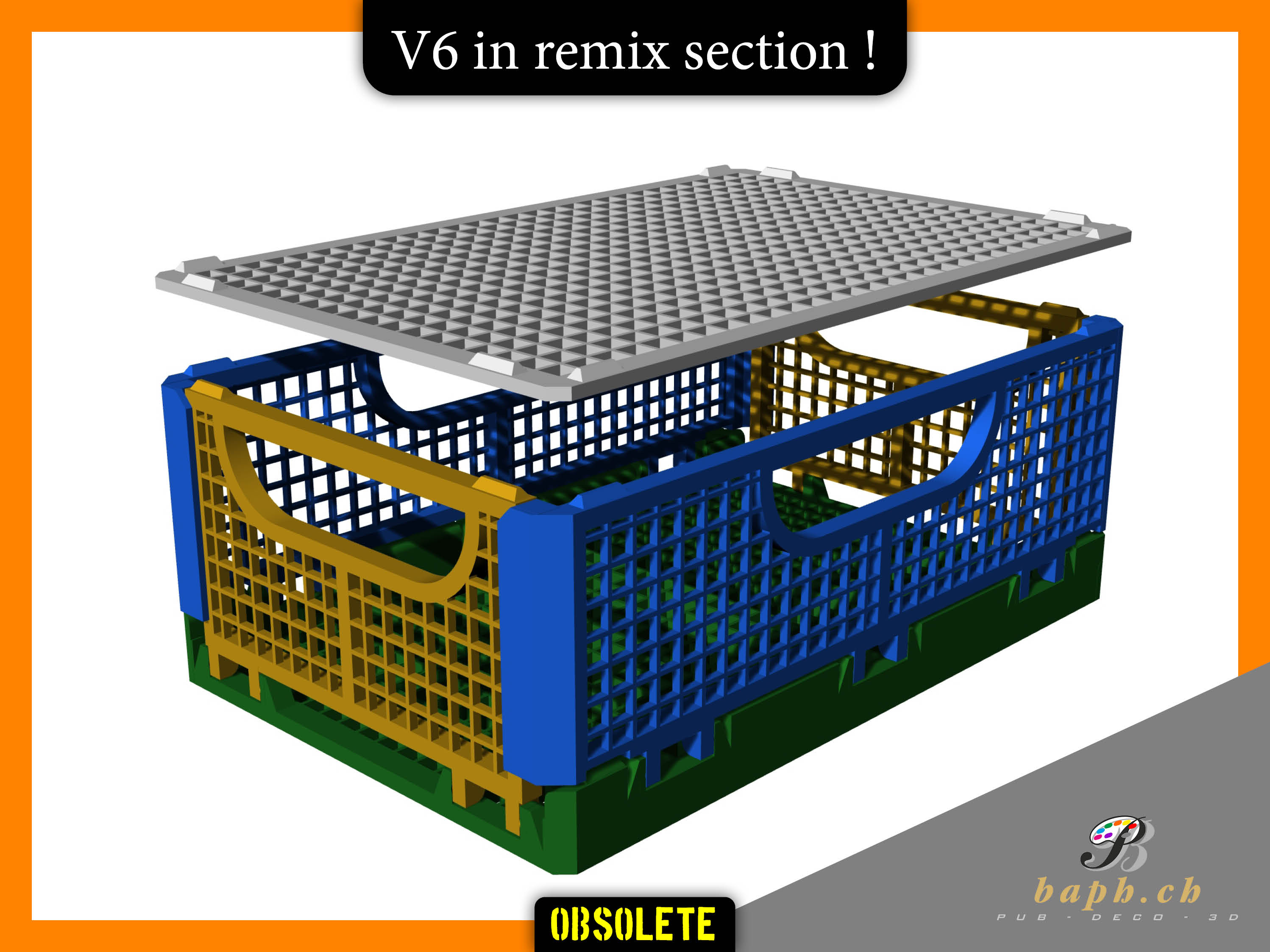 Foldable and stackable Crate (old)