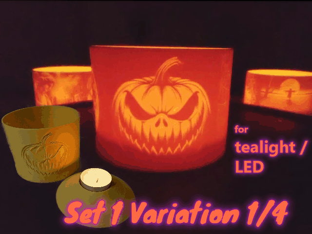 Halloween Tealights Set1 1/4 for the Perfect Vibe