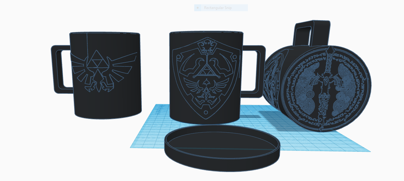Zelda Cup with Coaster by Vist Download free STL model