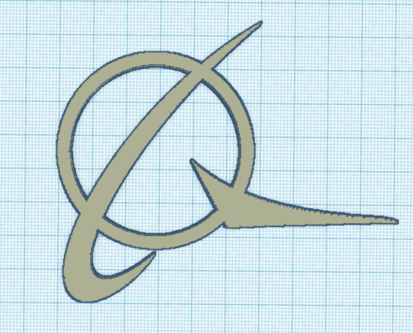 Boeing logo 3D model