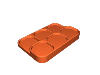 Rounded box tray 6 position by Harald | Download free STL model ...