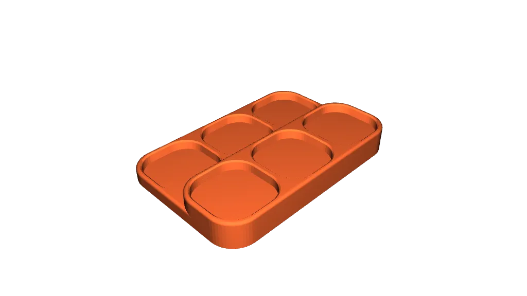Rounded box tray 6 position by Harald | Download free STL model ...