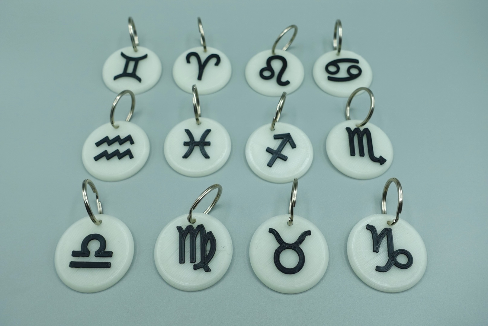 Zodiac Sign Keychains by MysticMesh3D Printables Store